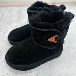UGG Australia Toddler Mini Bailey Flex Boots in Black Size 9 Play Condition
